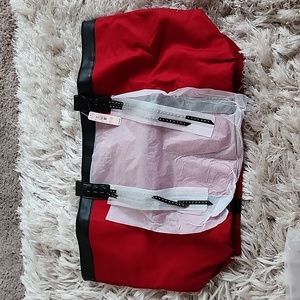 NWT Victorias Secret large red and black tote